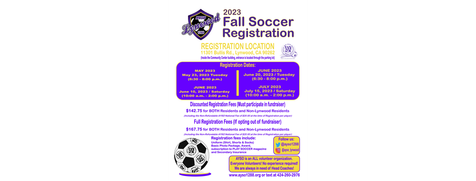 Fall 2023 Registration